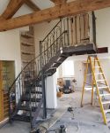 Semi spiral staircase