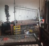 Modern double gate and railing