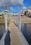 Galvanised marine pontoon security gate