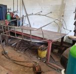 Stainless steel frame for solar panels (yacht)