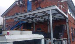 Galvanised steel platform