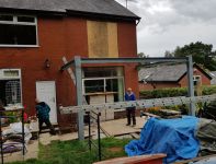 Galvanised steel frame